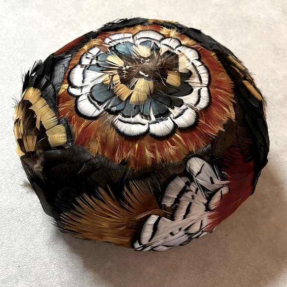 Antique Colorful Feathered Hat. Unique. COUNTRY CLUB CREATION! - Picture 1 of 8